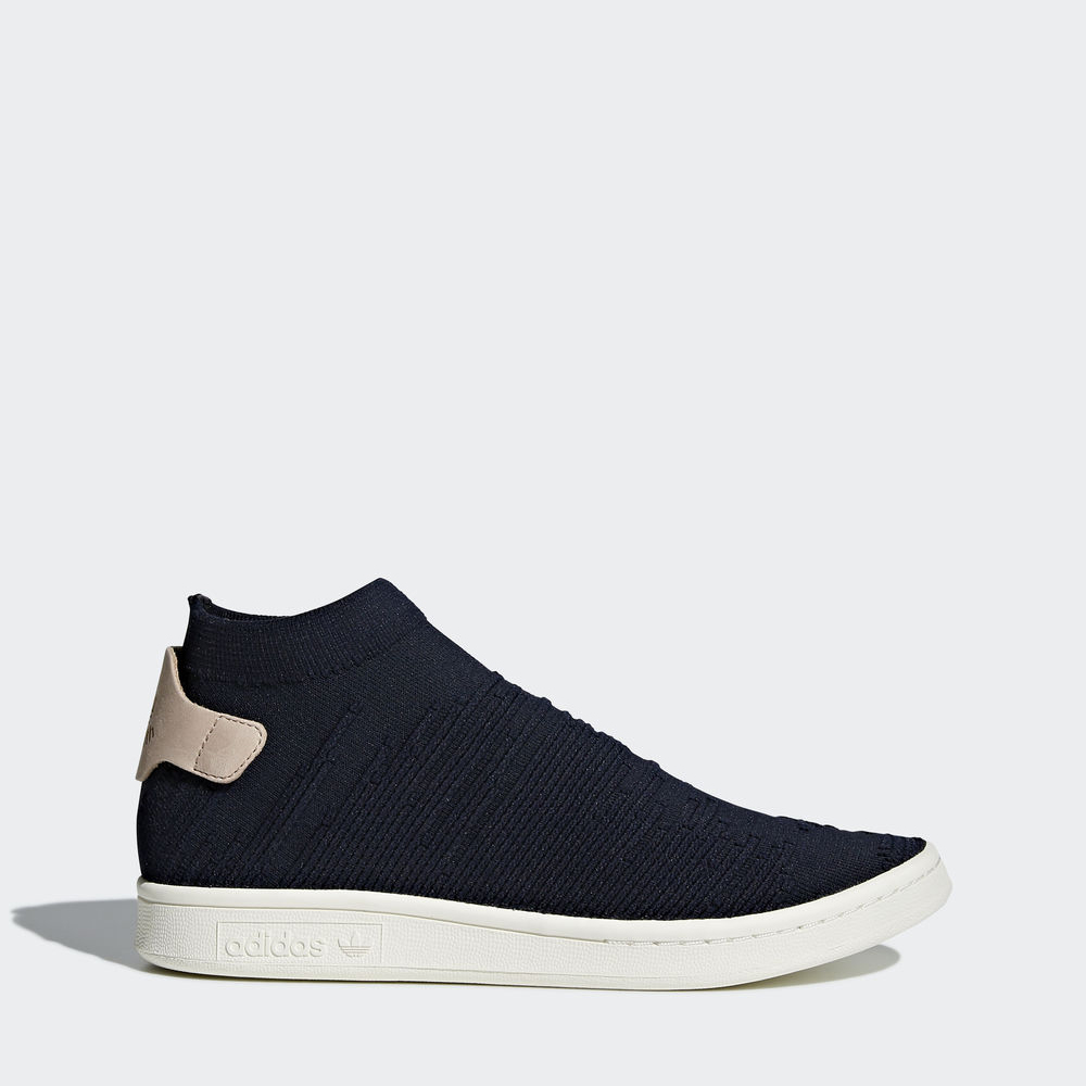 Adidas Stan Smith Sock Primeknit - Originals γυναικεια - Γκρι,Μέγεθος: EU 36 – 54 2/3 (429QUYFZ)